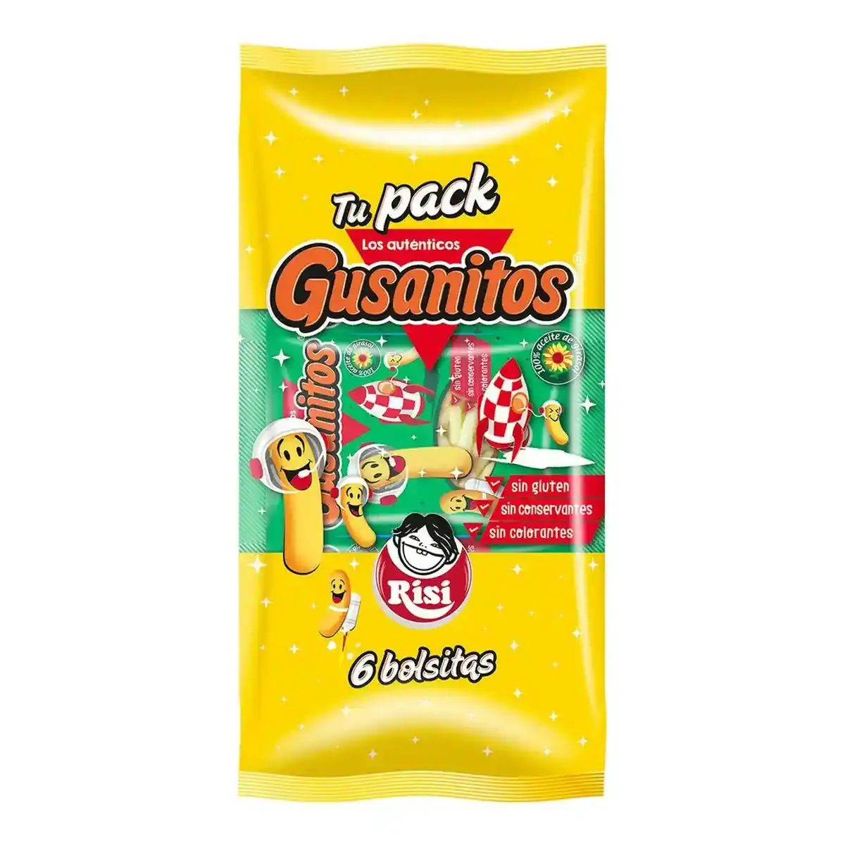 Snacks risi gusanitos mais 6 x 18 g _6546. Bienvenue chez DIAYTAR COTE D'IVOIRE - Où Chaque Achat est un Geste d'Amour. Découvrez notre sélection minutieuse et choisissez des articles qui témoignent de votre passion.