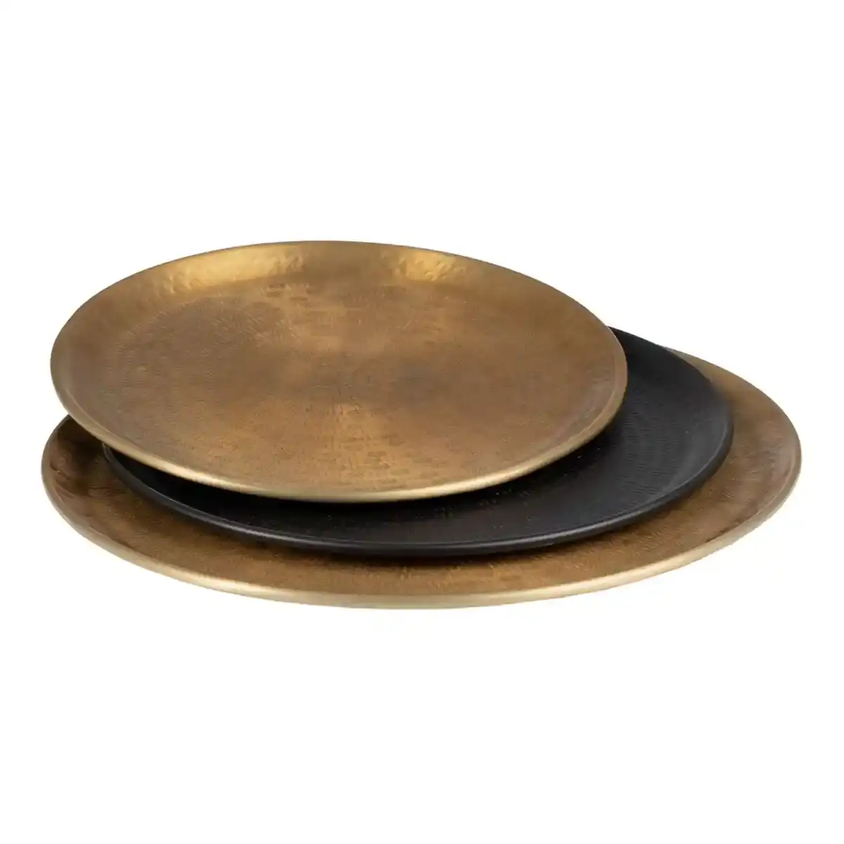 Plateau snack 48 x 48 x 2 cm noir dore aluminium_1912. Bienvenue chez DIAYTAR COTE D'IVOIRE - Votre Destination Shopping Complète! Découvrez une boutique en ligne généraliste au Côte d'Ivoire offrant une vaste gamme de produits, allant des vêtements aux gadgets électroniques, en passant par l'artisanat local.
