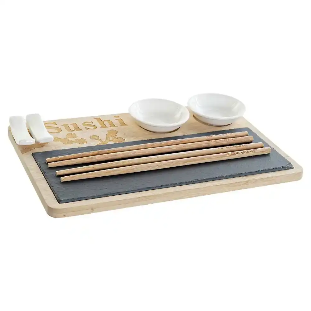 Sushi set dkd home decor pc 186227 28 5 x 18 5 x 2 6_9456. DIAYTAR COTE D'IVOIRE - L'Art de Vivre l'Excellence au Quotidien. Explorez notre gamme et choisissez des produits qui ajoutent une note de prestige à votre vie.