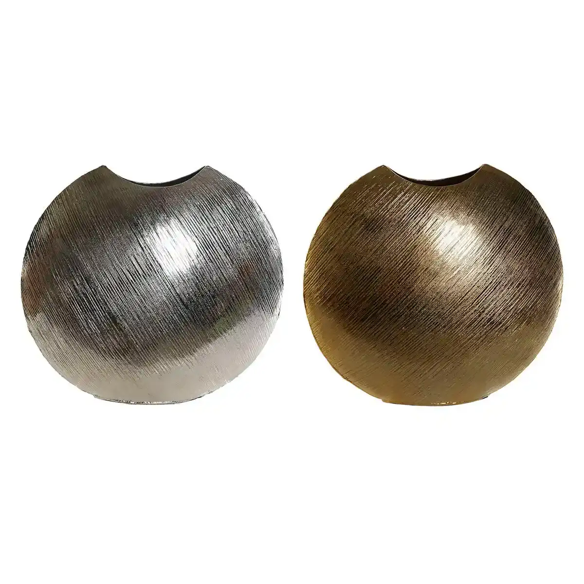 Vase dkd home decor argent dore aluminium moderne 27 x 13_6778. DIAYTAR COTE D'IVOIRE - Où Chaque Sélection Vous Parle. Parcourez nos catégories et découvrez des produits qui reflètent vos passions et vos besoins, pour un shopping personnel et inspirant.