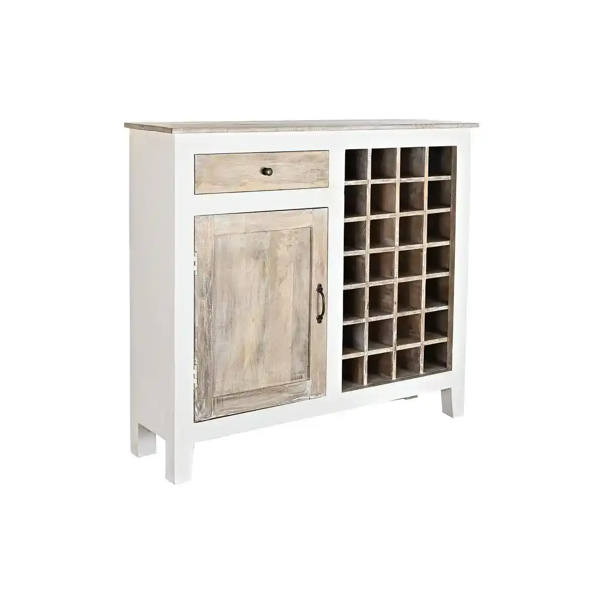 Porte bouteilles dkd home decor bois de manguier blanc naturel 111 x_1389. Bienvenue sur DIAYTAR COTE D'IVOIRE - Où le Shopping est une Affaire Personnelle. Découvrez notre sélection et choisissez des produits qui reflètent votre unicité et votre individualité.