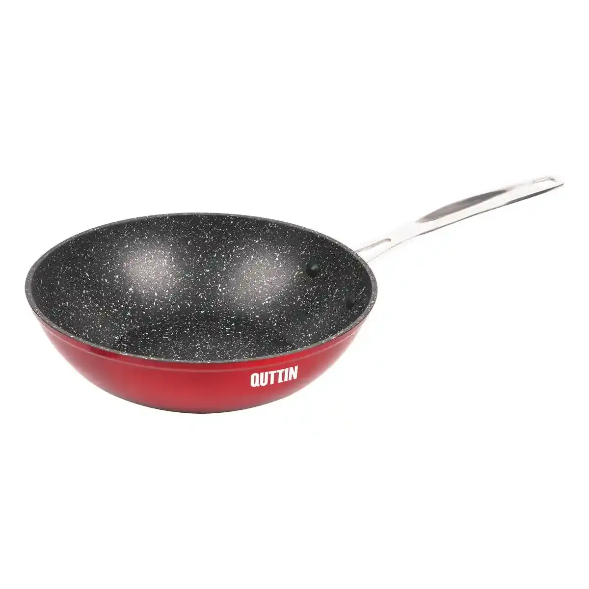 Wok pan quttin majestic rouge 24 x 7 cm _3498. DIAYTAR COTE D'IVOIRE - Votre Passage vers l'Élégance Abordable. Explorez notre collection où chaque produit est choisi pour sa qualité et son accessibilité, incarnant ainsi l'essence du Côte d'Ivoire.