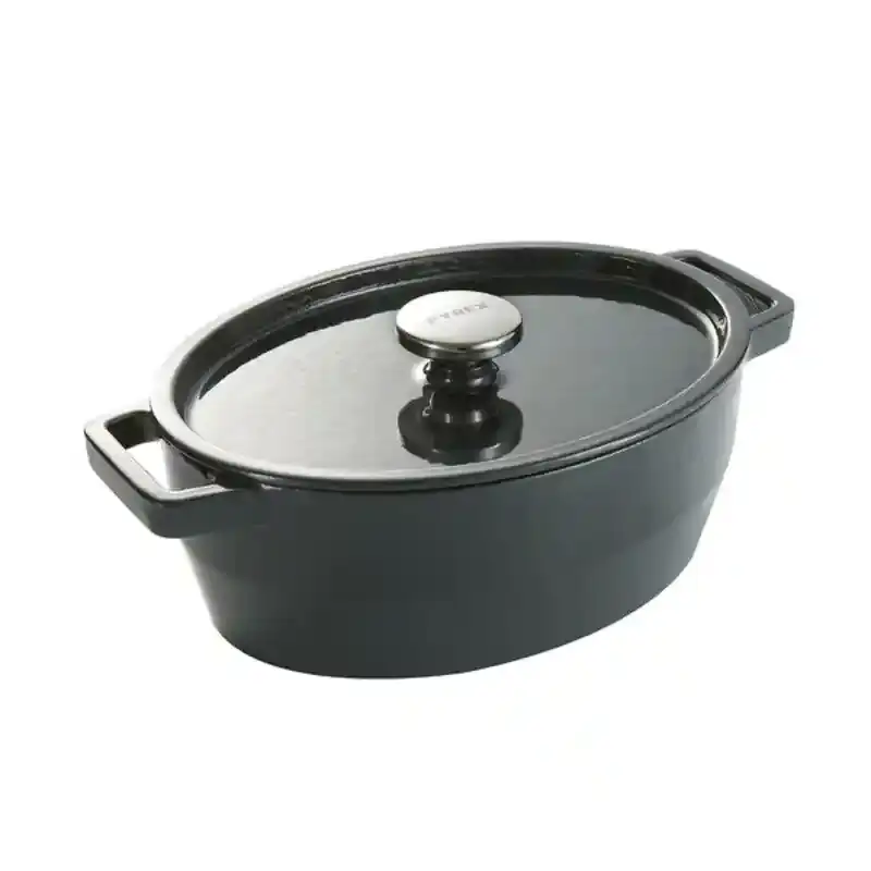 Cocotte avec couvercle fonte pyrex slow cook 33 cm _7078. DIAYTAR COTE D'IVOIRE - Où Choisir est un Acte de Création. Naviguez à travers notre plateforme et choisissez des produits qui complètent votre histoire personnelle.