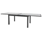 Table extensible thais 135 x 90 x 74 cm aluminium_6175. DIAYTAR COTE D'IVOIRE - Là où Chaque Achat a du Sens. Explorez notre gamme et choisissez des produits qui racontent une histoire, du traditionnel au contemporain.