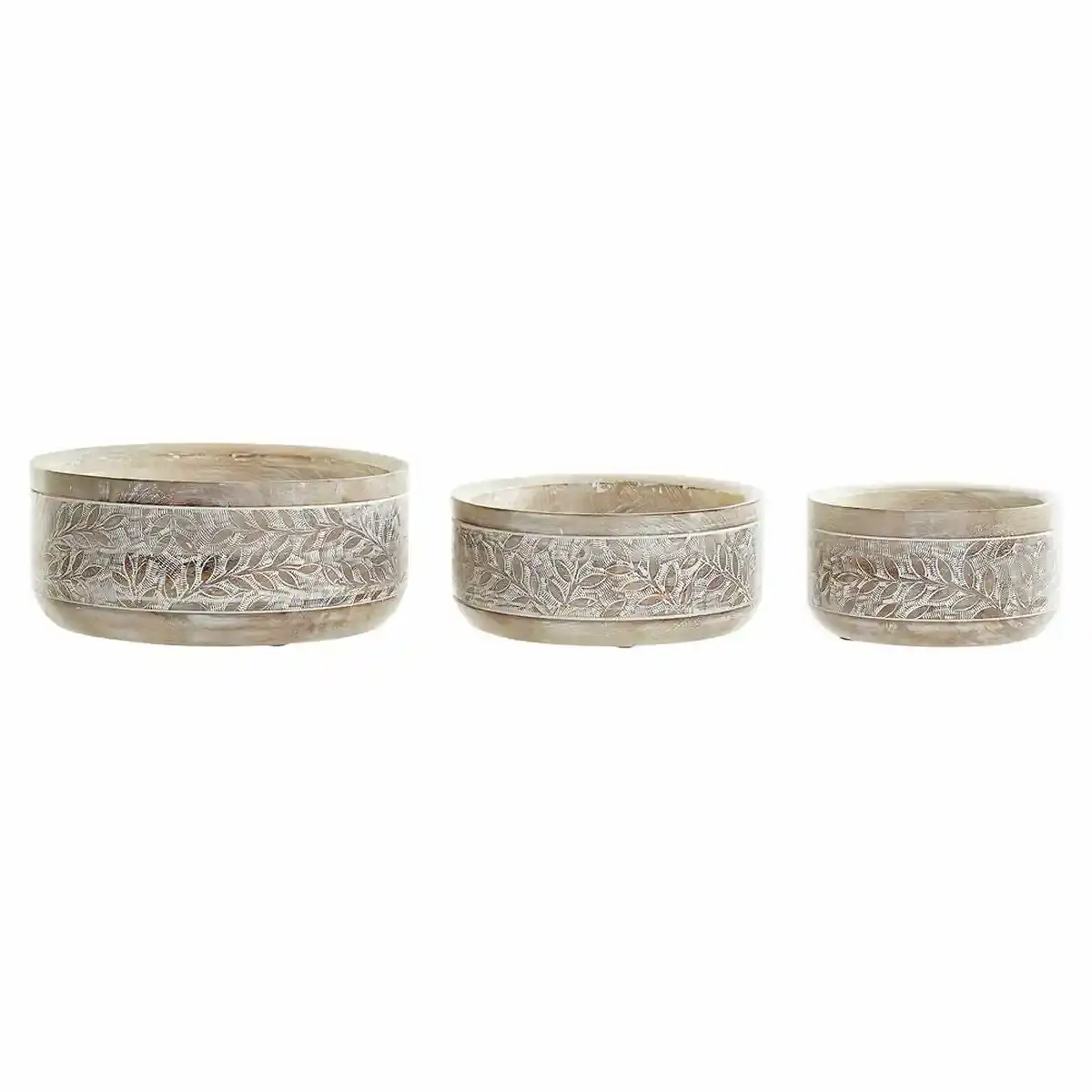 Centre de table dkd home decor bois de manguier blanc naturel_2716. Bienvenue chez DIAYTAR COTE D'IVOIRE - Où Chaque Produit a son Âme. Découvrez notre gamme et choisissez des articles qui résonnent avec votre personnalité et vos valeurs.
