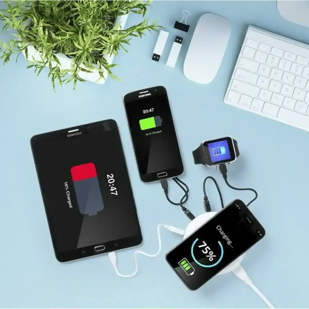 Chargeur qi sans fil avec ports usb xtra battery 145955 20_9838. DIAYTAR COTE D'IVOIRE - Là où Chaque Achat a du Sens. Explorez notre gamme et choisissez des produits qui racontent une histoire, du traditionnel au contemporain.