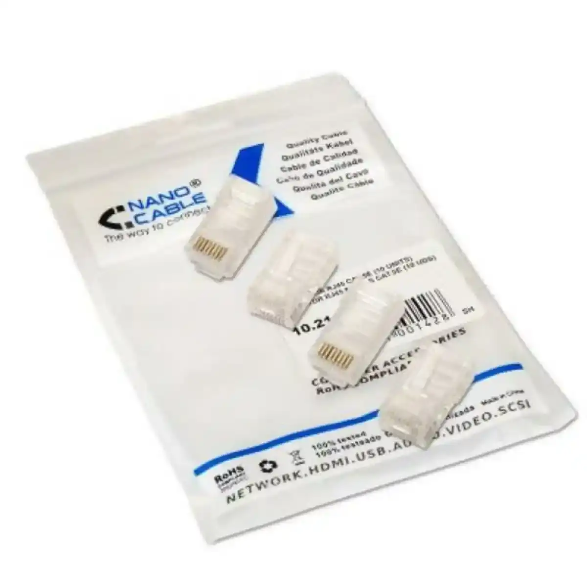Connecteur rj45 utp categorie 5 nanocable 10 21 0102 100 100 pcs_9071. DIAYTAR COTE D'IVOIRE - Votre Escale Shopping incontournable. Explorez notre boutique en ligne et dénichez des trésors qui reflètent la richesse culturelle et la modernité du Côte d'Ivoire.
