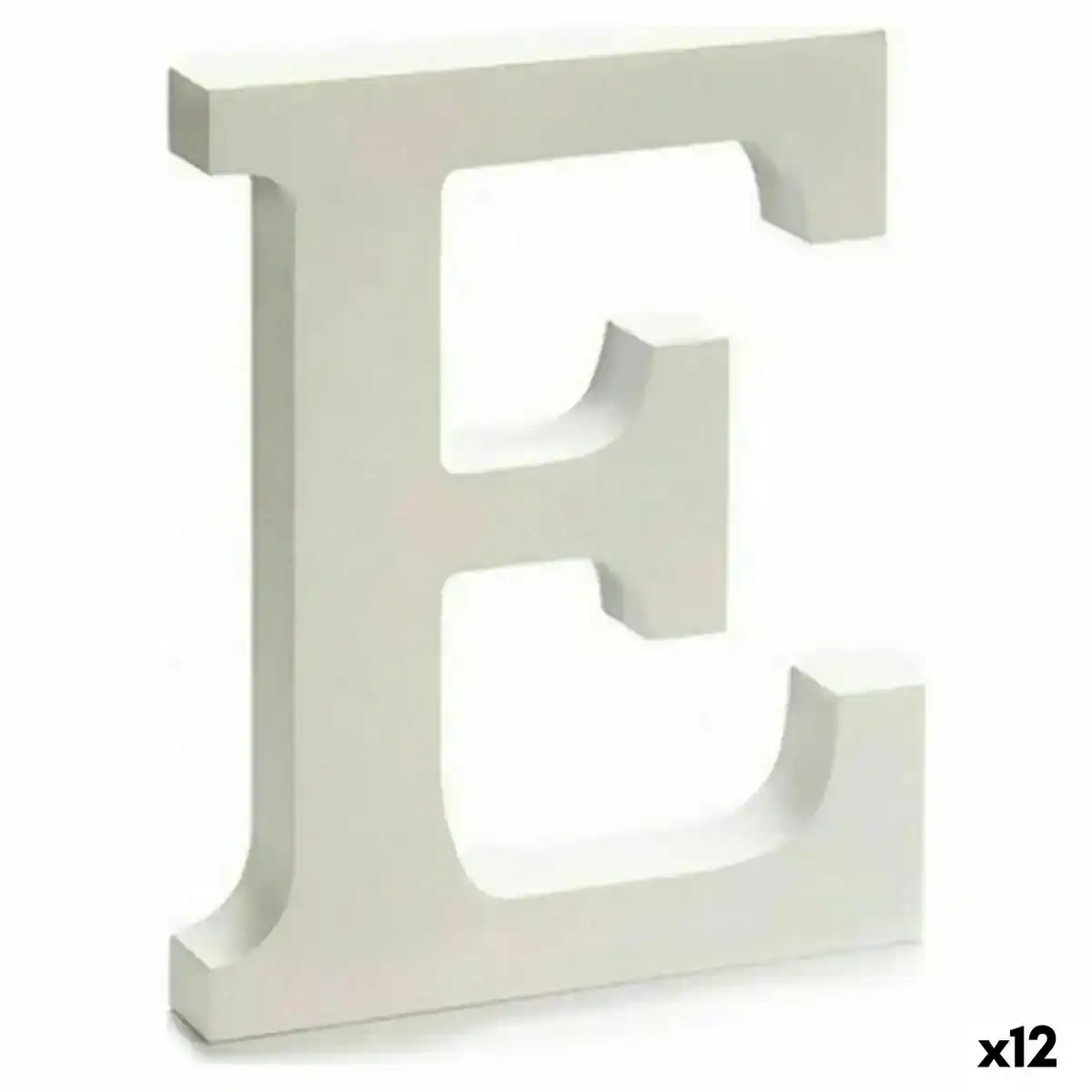 Lettre e bois blanc 1 8 x 21 x 17 cm 12_2379. DIAYTAR COTE D'IVOIRE - Où Choisir est un Acte d'Amour pour le Côte d'Ivoire. Explorez notre boutique en ligne et choisissez des articles qui célèbrent la culture et l'artisanat du pays.