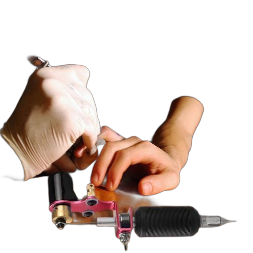 1 kit de débutant de shader de doublure en métal de machine de tatouage noir/rouge – Image 2