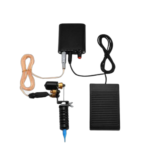 1 kit de débutant de shader de doublure en métal de machine de tatouage noir/rouge – Image 7