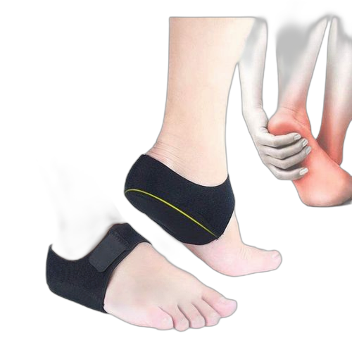 1 paire protecteur de talon en gel de silicone chaussettes souples pour fasciite plantaire pour peau dure – Image 9