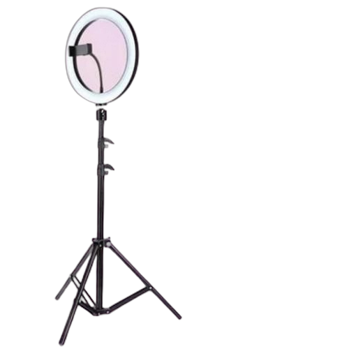 1 support ring light selfy anneau lumineux led noir