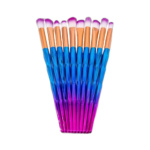 10 pièces set de pinceaux à maquillagemulticolore m