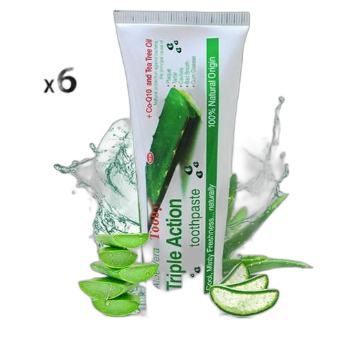 100% quality 6 x pattes dentifrice aloe vera