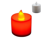 12 bougies cœur led rouge/blanche x3.3 cm lumignon fête, événement, st valentin, noël
