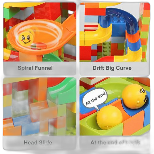 168pcs blocs de construction d'assemblage de bricolage, petits blocs de construction pour enfants