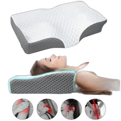 1pc oreiller cervical orthopédique en mousse à mémoire de forme