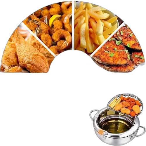 2.2l friteuse tempura japonaise en acier inoxydable épaissi avec thermomètre pour restaurant – Image 4