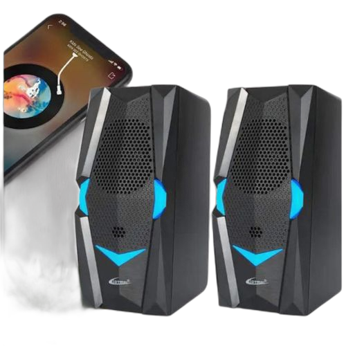 2 baffles haut parleur pour ordinateur pc, télévision.