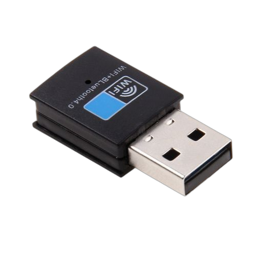 2 en 1 bluetooth 4.0 + 150mbps 2.4ghz usb wifi adaptateur sans fil noir