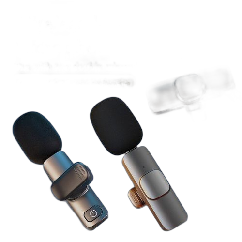 2 micro cravate sans fil mini micro portable pour iphone diffusion en direct youtubers facebook live stream
