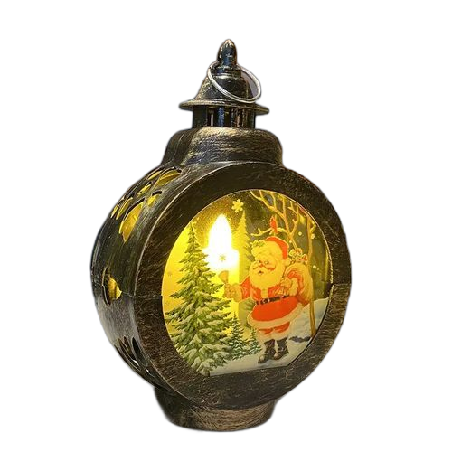 2 x lanternes intérieures pour table avec lumière santa