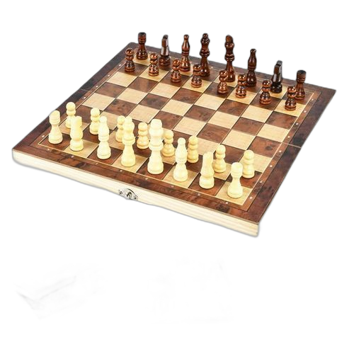 3 en 1 jeu d'échecs +dames+backgammon