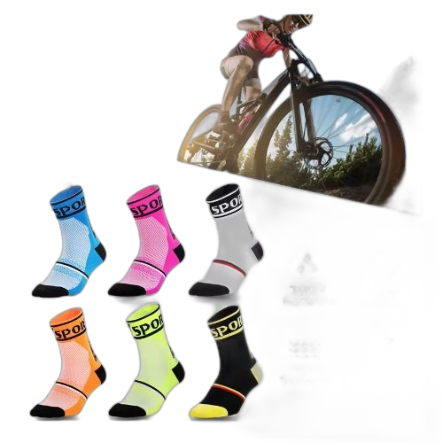 3 paires de chaussettes de cyclisme respirantes