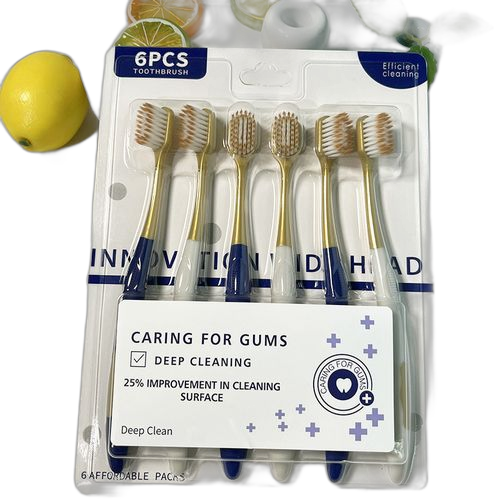 6pcs brosse à dents sensitive original soft travel