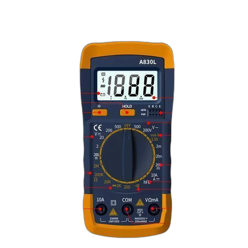 A830l multimètre numérique lcd portable, cd, multimètre, ampèremètre, voltmètre, testeur, mètree
