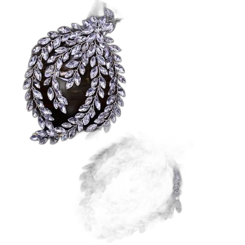 Accessoires de cheveux luxueux doree