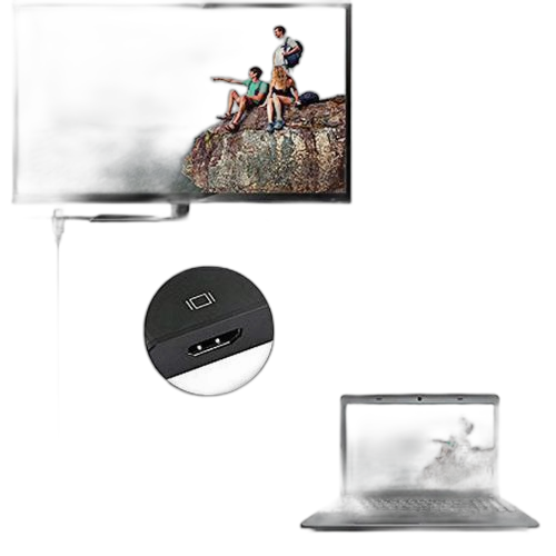 Adaptateur vga vers hdmi, full hd 1080p
