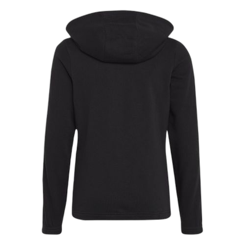 Adidas essentials 3 stripes full zip hoodie hooded track top filles noir