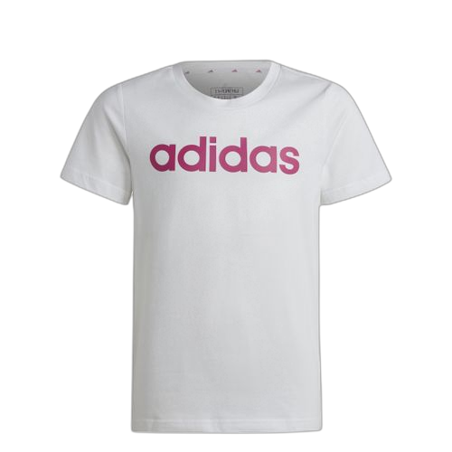 Adidas t shirt slim fit en coton à logo linéaire pour filles