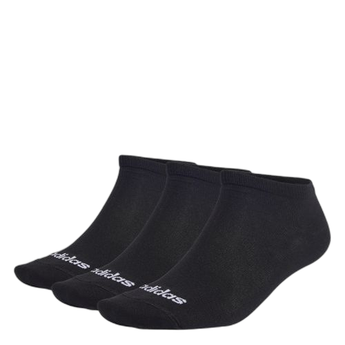 Adidas thin linear low cut socks 3 pairs chaussettes unisex noir