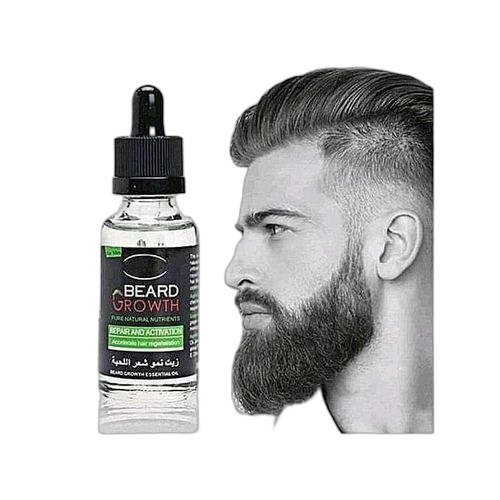 Aichun beauty lot de 2 huiles pousse barbe 30 ml noir – Image 3