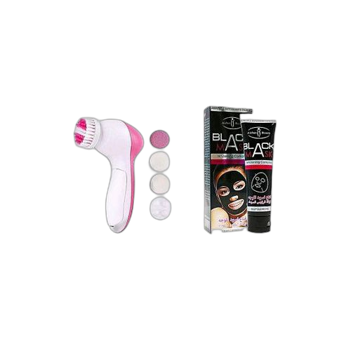 Aichun beauty pack black mask 100 ml + brosse nettoyante visage rose