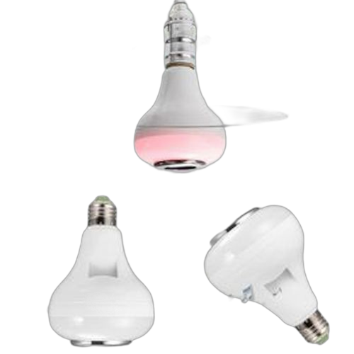 Ampoule rvb avec haut parleur connexion bluetooth/usb blan