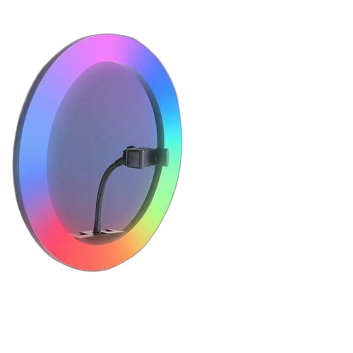 Anneau lumineux coloré rvb de 8 pouces