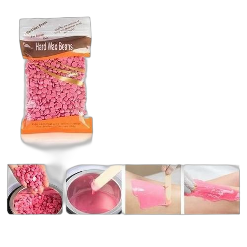 Appareil chauffe cire pour épilation, 10pcs autocollants en bois,100g haricot cire,kit d'épilation