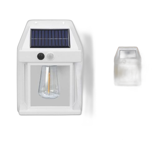 Applique murale solaire étanche adaptée aux villas avec cour lumière chaude
