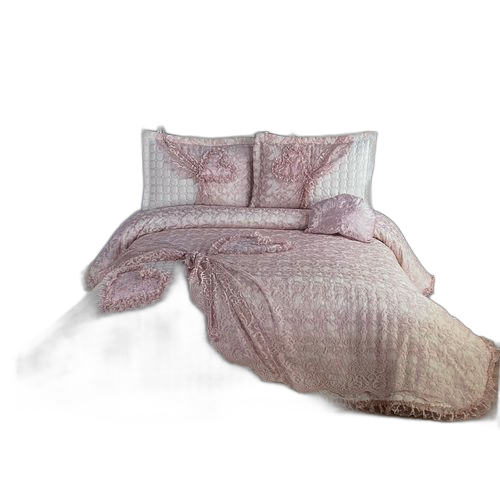 Armes home blanc rose couvre lit 4 pièces