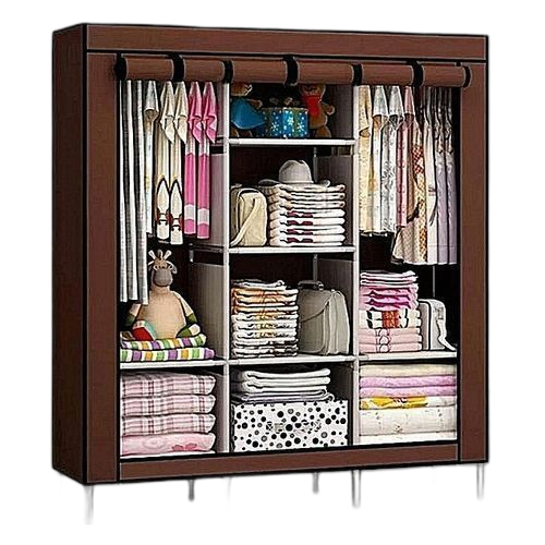 Armoire penderie 3 battants 130 x 45 x 170 cm