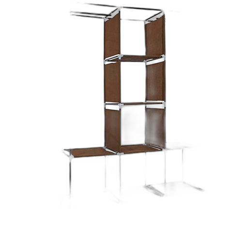 Armoire penderie / 3 battants / 134x43x172cm couleur marron