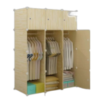 Armoire penderie cube montable et démontable 3 battants