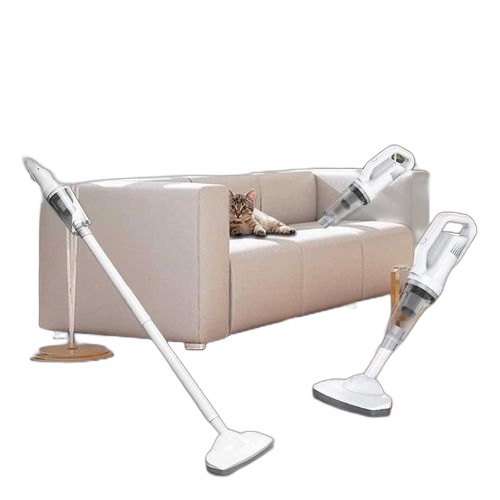 Aspirateur à main sans fil domestique petite voiture double usage haoyue white deluxe edition blanc