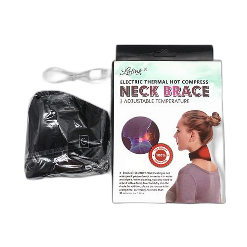 Attelle de cou chauffante orthèse de cou rechargeable réglable pour thérapie chaude froide au cou blessé – Image 2