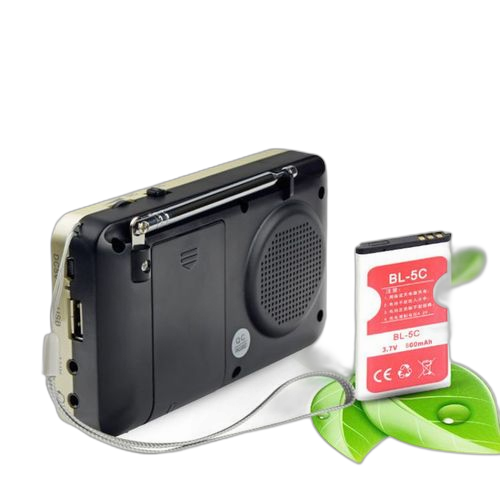 Auto digital fm mini radio lcd display speaker mp3 music player aux usb