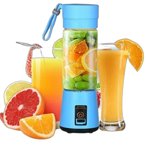 Autre mixeur des fruits rechargeable avec usb,mini blender 400 ml bleu