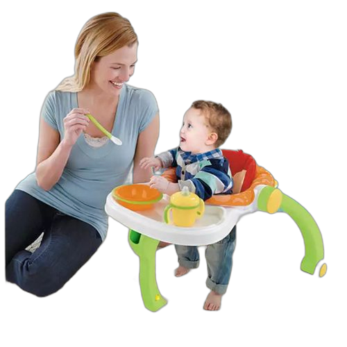 Baby walker 4in1 multi use walker and walker and walker and dining chair and game board